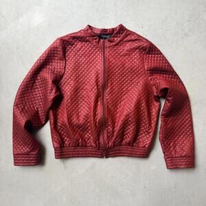 Santory Women's Quilted Red Jacket from Brazil